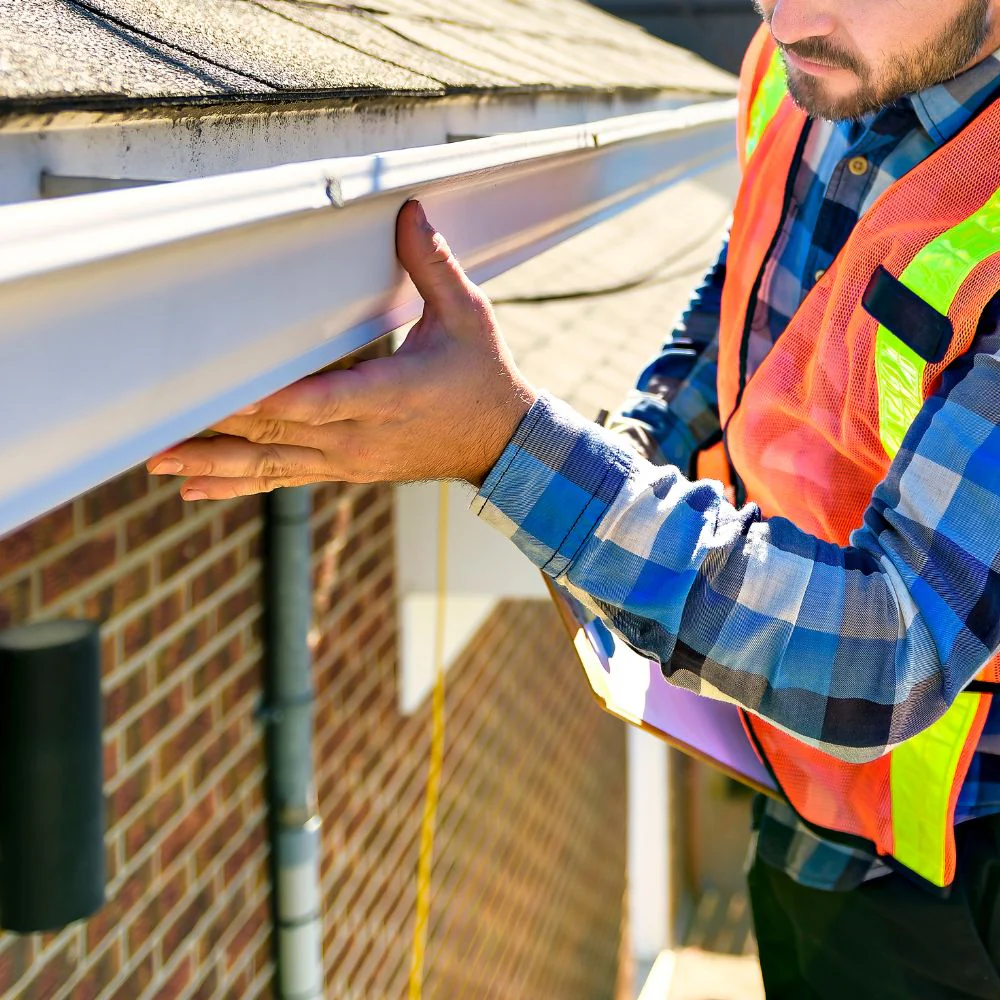 expert roofing inspector in oklahoma inspecting a roof